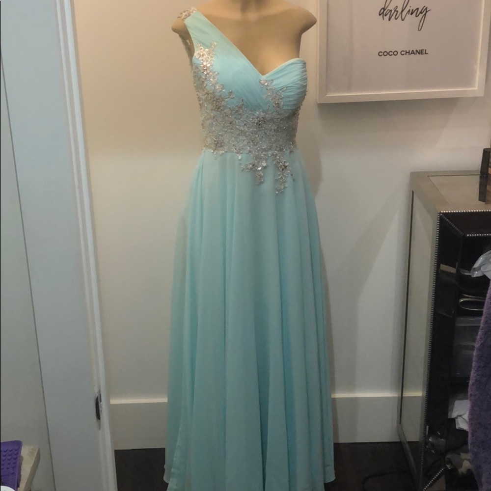 Custom Gown Worn Once For Appearance Euc - image 1